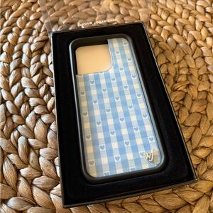 BRAND NEW Wildflower iPhone 16 Pro Blue Heart Pattern Phone Case